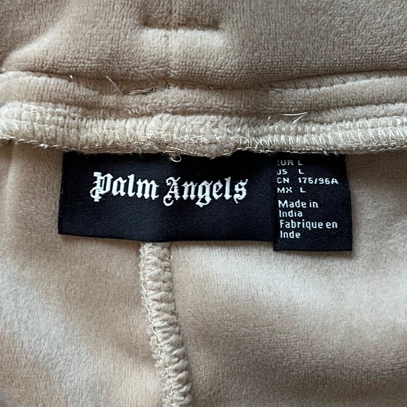 ✨Host Pick✨ Palm Angels Tan Velour Rainbow Stripe Track Pants - Picture 9 of 12